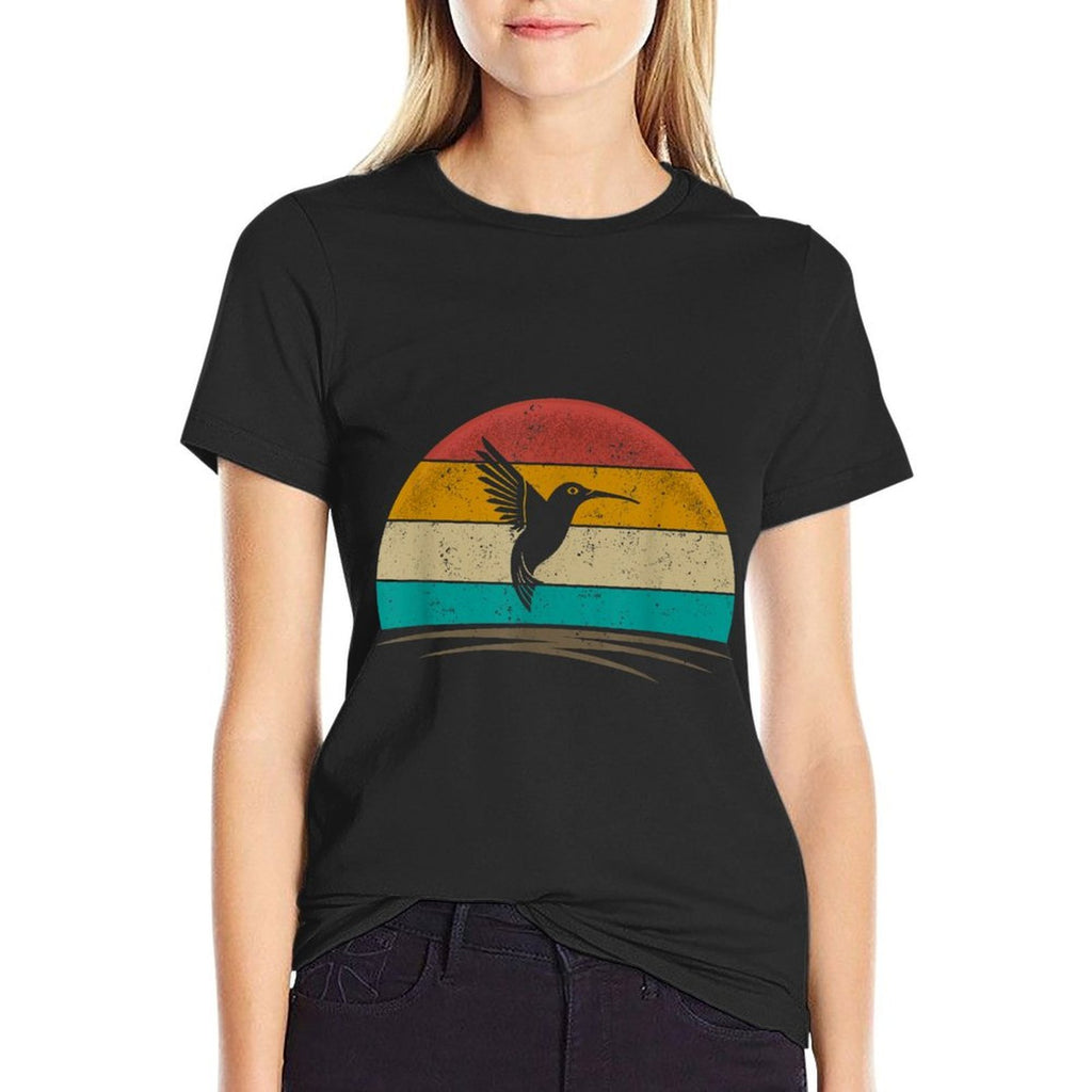 Retro Hummingbird Bird Watching Bird Hummingbird Lover  Versatile T-Shirt