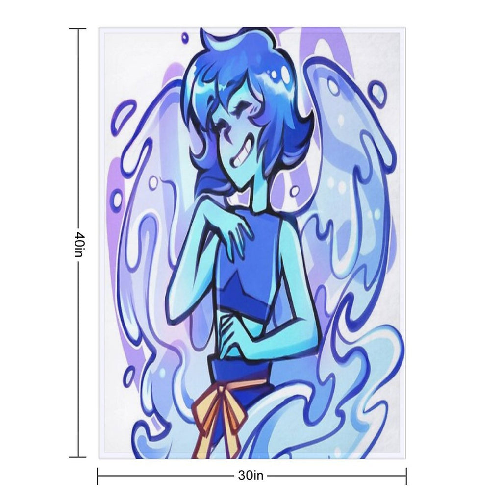 Lapis Lazuli Eco-conscious Throw Blanket