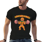 GingerShred Gingerbread Workout Pjs Christmas Xmas Men  Tagless Design T-Shirt