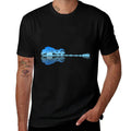 Guitar Shadow Lake Love Guitar Musician Guitarist Music  Polyester Blend T-Shirt
