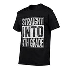Straight Into 4th Grade Boy Girl Back To School  Lightweight T-Shirt