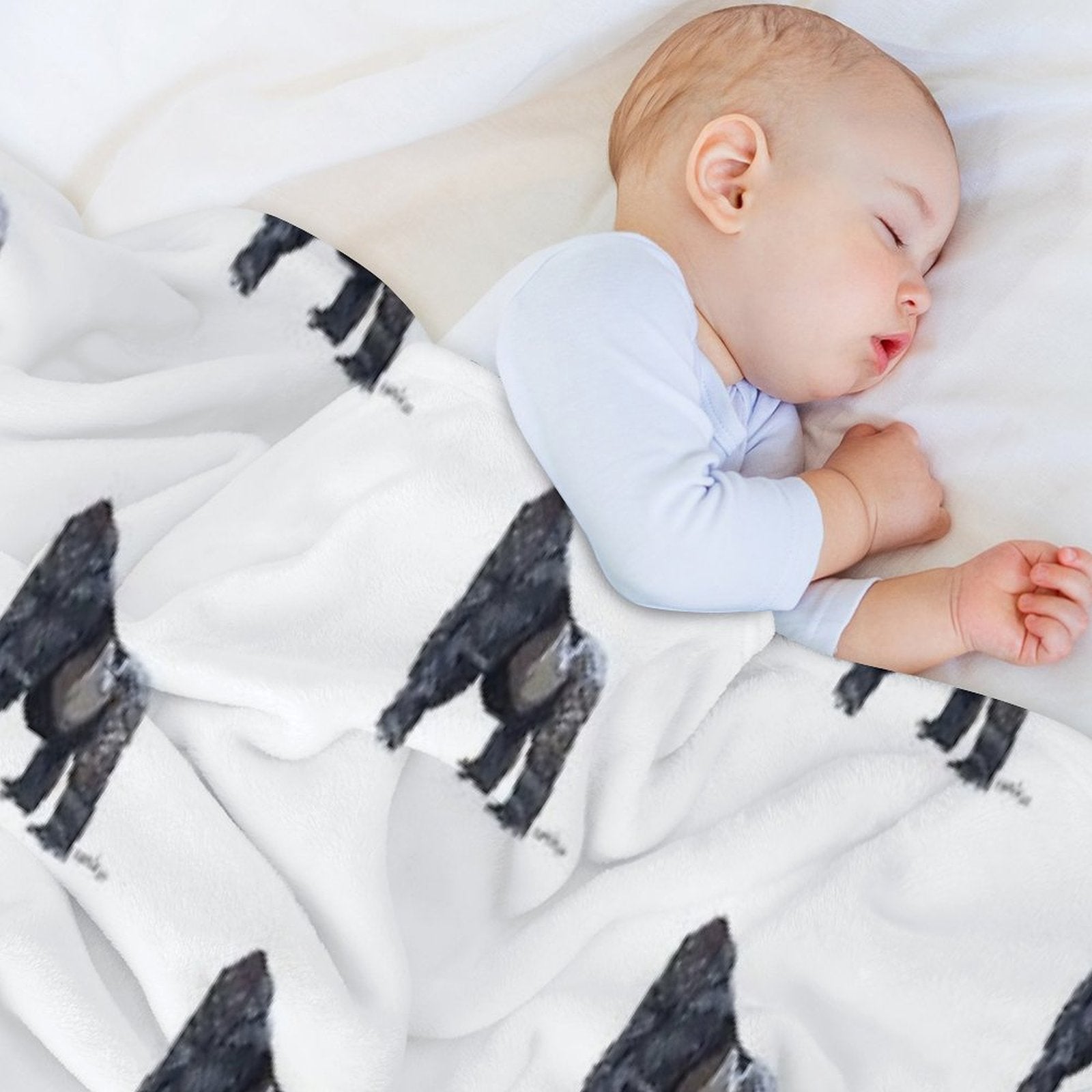 Gorilla Velvety-soft Throw Blanket