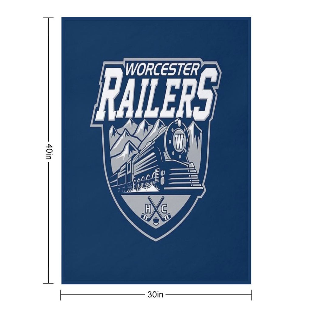 The Worcester Railers Premium Throw Blanket