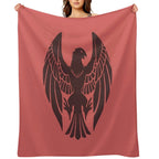 Fire Emblem™ Three Houses - Black Eagles Emblem [Colored] Plush Throw Blanket