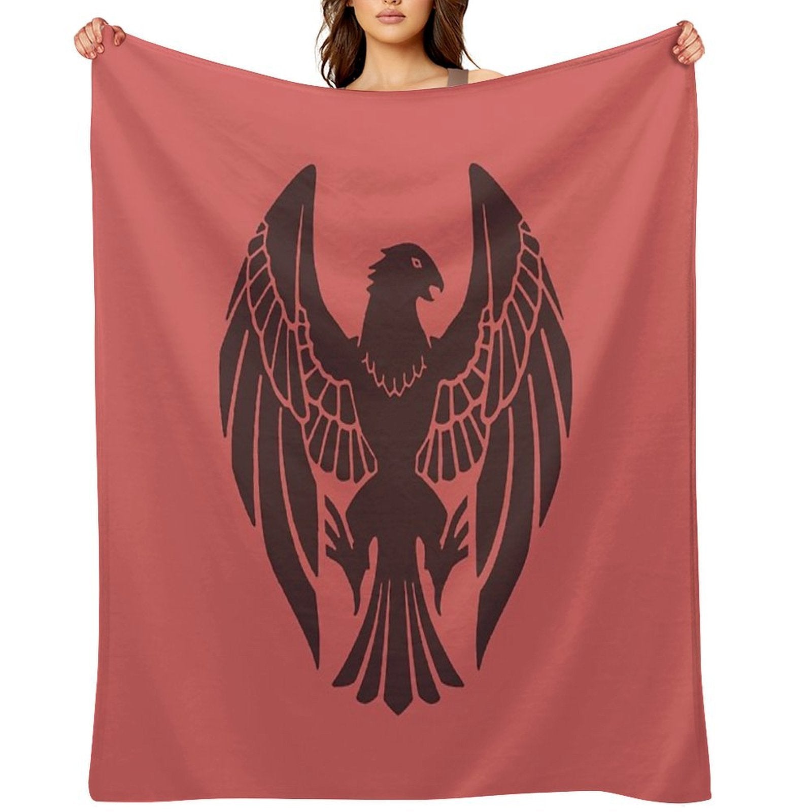 Fire Emblem™ Three Houses - Black Eagles Emblem [Colored] Plush Throw Blanket