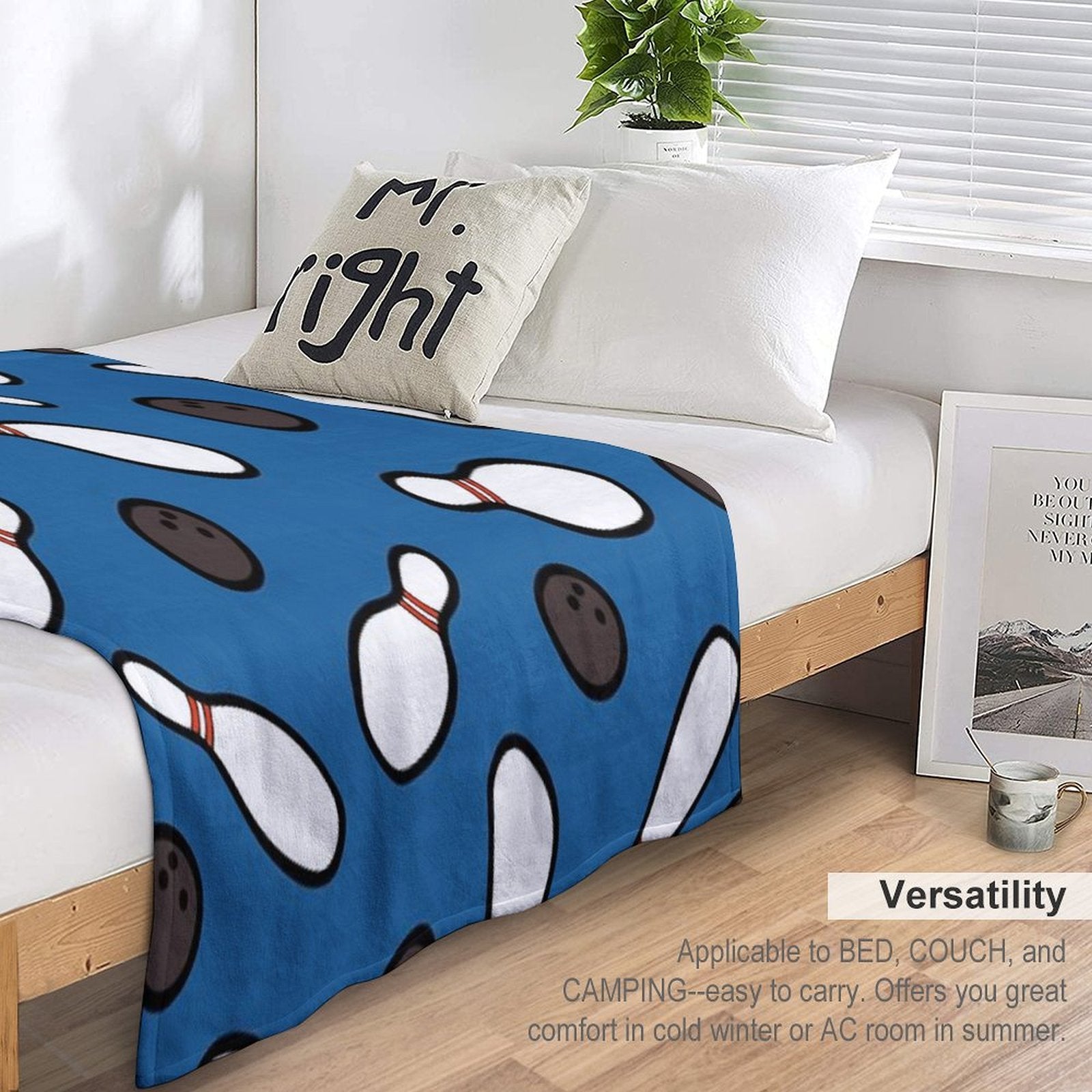 Bowling for Pins Pattern Gift-ready Throw Blanket