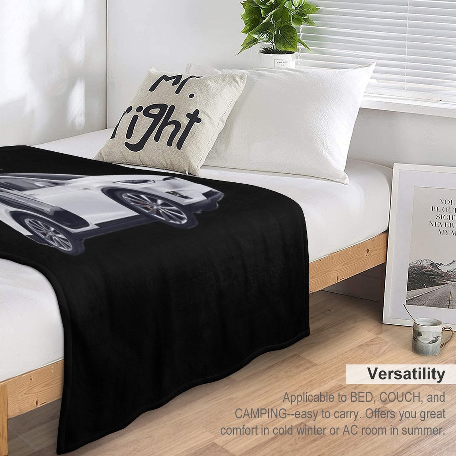 Model X Tesla Motors Sustainable Throw Blanket