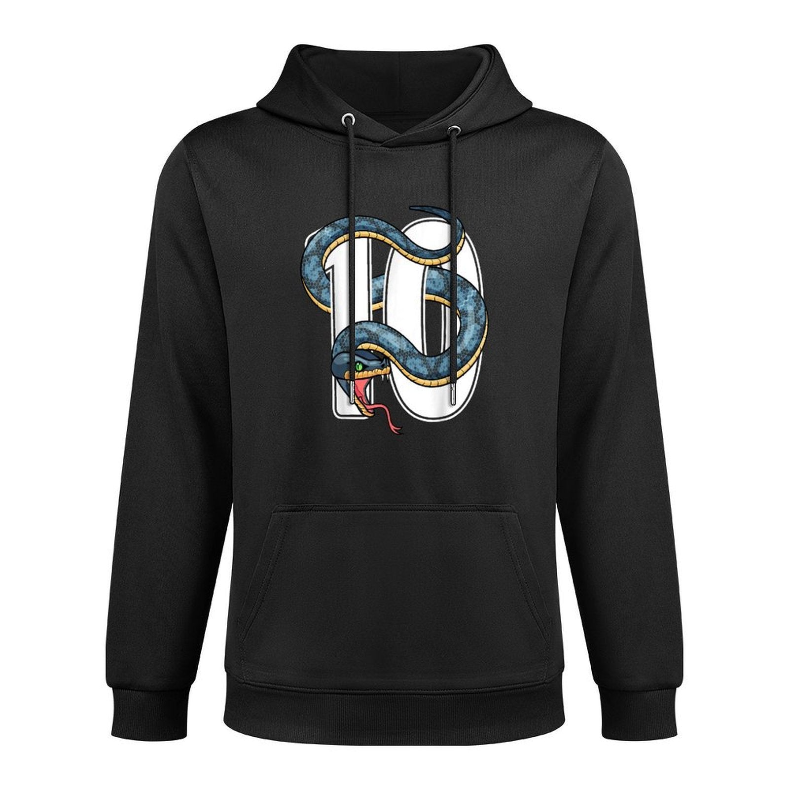 10th Birthday Snake Lover Ten 10 Year Old Birthday Boy Girl Casual Wear Hoodie