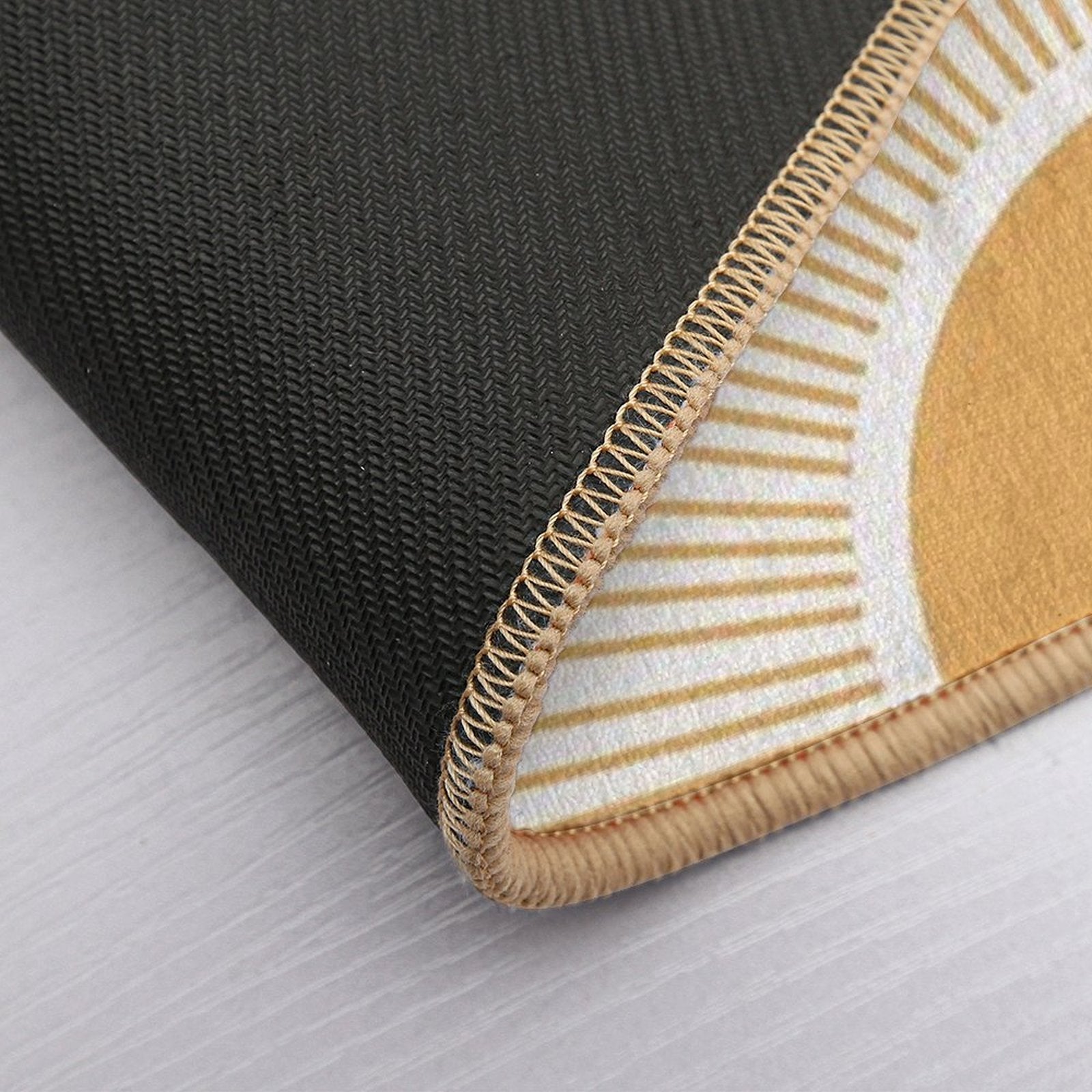 Sunrise Art, Modern Boho Sun  Anti-Trip Bath Mat