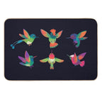 Hummingbird  Stain-Proof Bath Mat