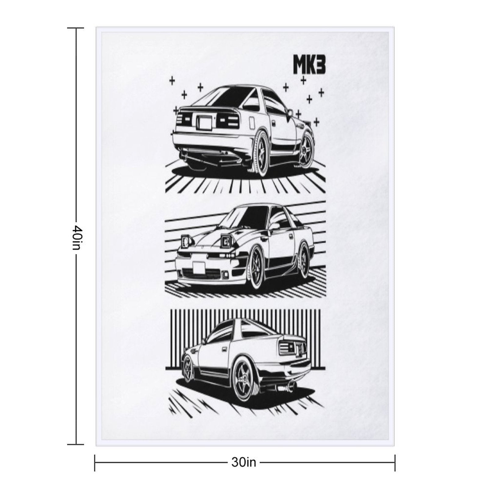 Supra MK3 Durable Throw Blanket