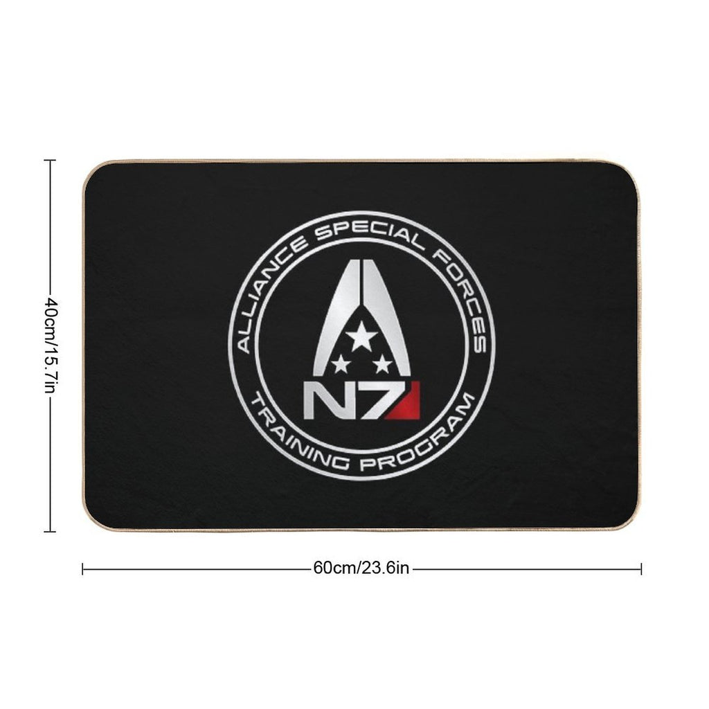 Mass Effect N7 - Logo  Long-Lasting Bath Mat