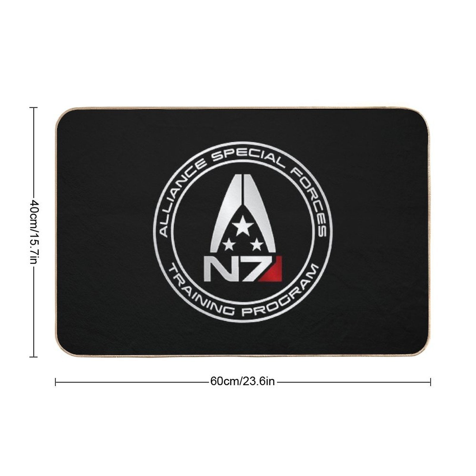 Mass Effect N7 - Logo  Long-Lasting Bath Mat
