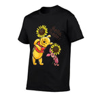 Disney Winnie The Pooh  Piglet Hello There! Sunflowers  Trendy Pattern T-Shirt