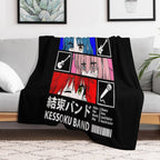 Kessoku Band Line Up Lightweight Throw Blanket