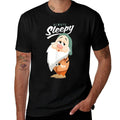 Disney Snow White And The Seven Dwarfs Always Sleepy  Eco-friendly Material T-Shirt