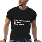 Men Womenns Boys Or Girls Funny Heavy Metal  Rolled Sleeves T-Shirt