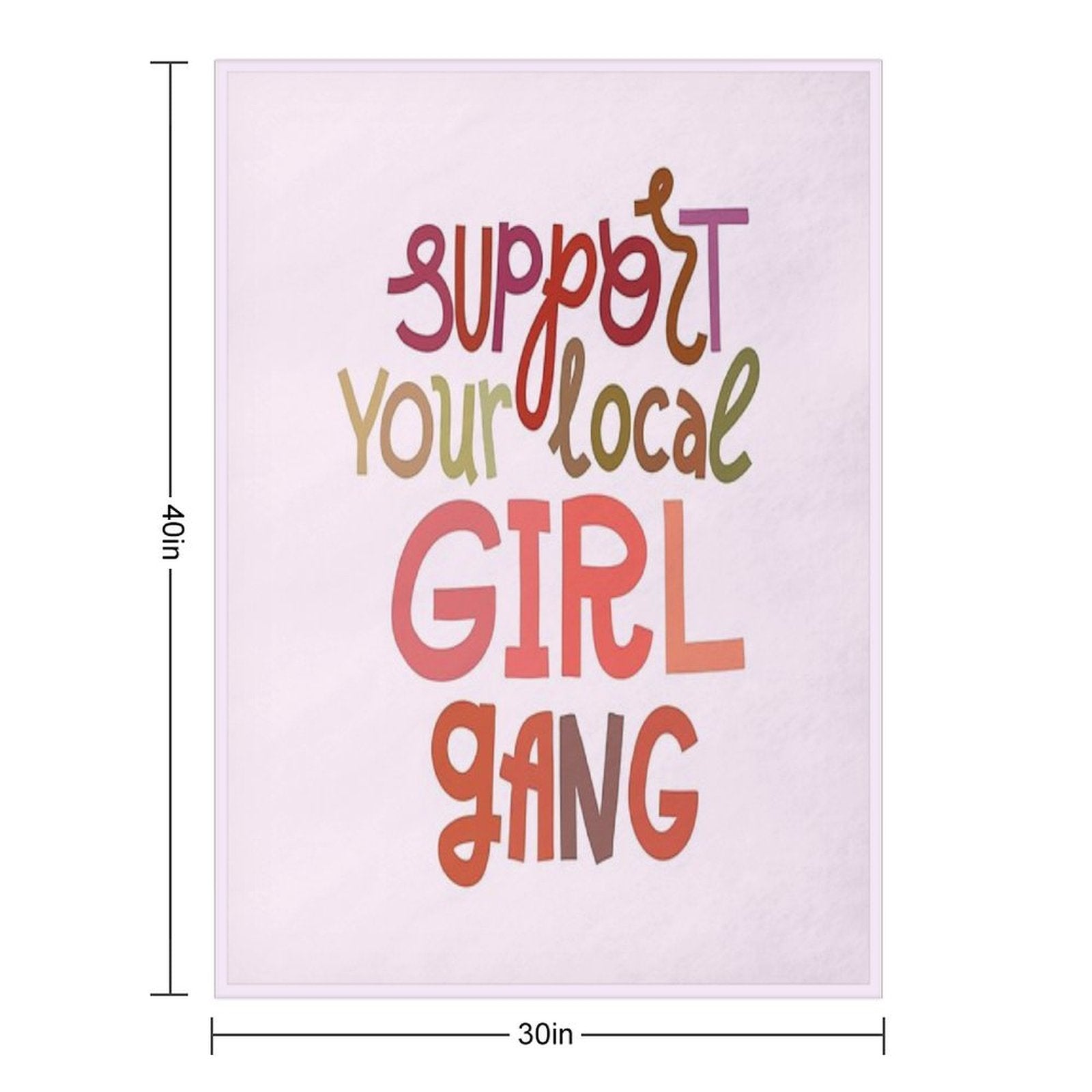 Girl Gang Comfort Throw Blanket