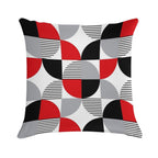 Colorful Geometry Soft Anti-Pilling Throw Pillow