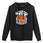 Cute I Love Fall Prevention Groovy Pumpkin Fall Thanksgiving Moisture-Wicking Hoodie
