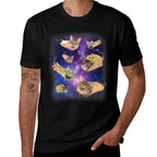 Burrito Cat And Taco Cat Space Galaxy Meme Tacocat Silly  Odor-resistant T-Shirt