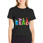 Funny Reading Dinosaur T Rex Dino Book Lover  Relaxed-fit T-Shirt