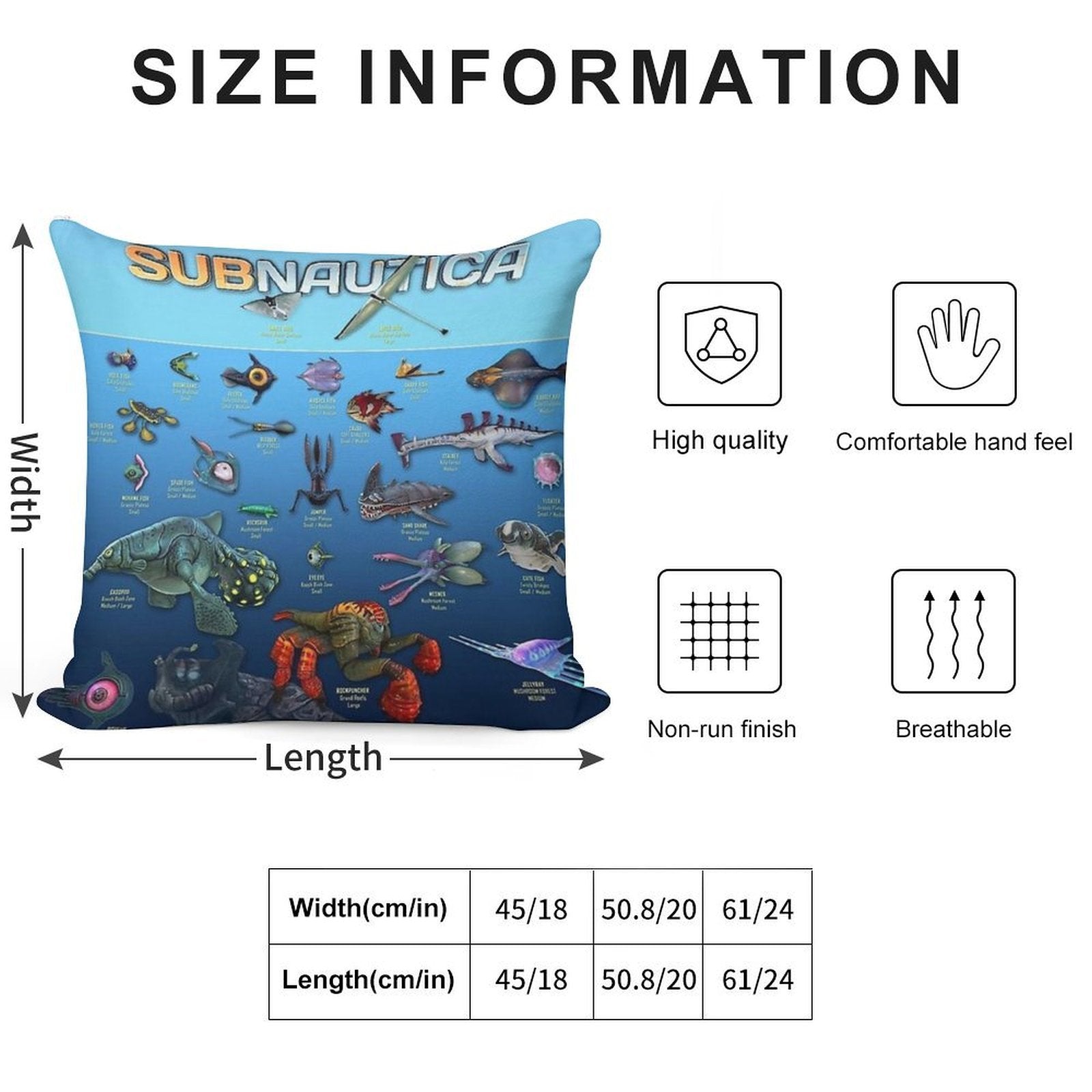 Subnautica Soft Gift Ready Throw Pillow