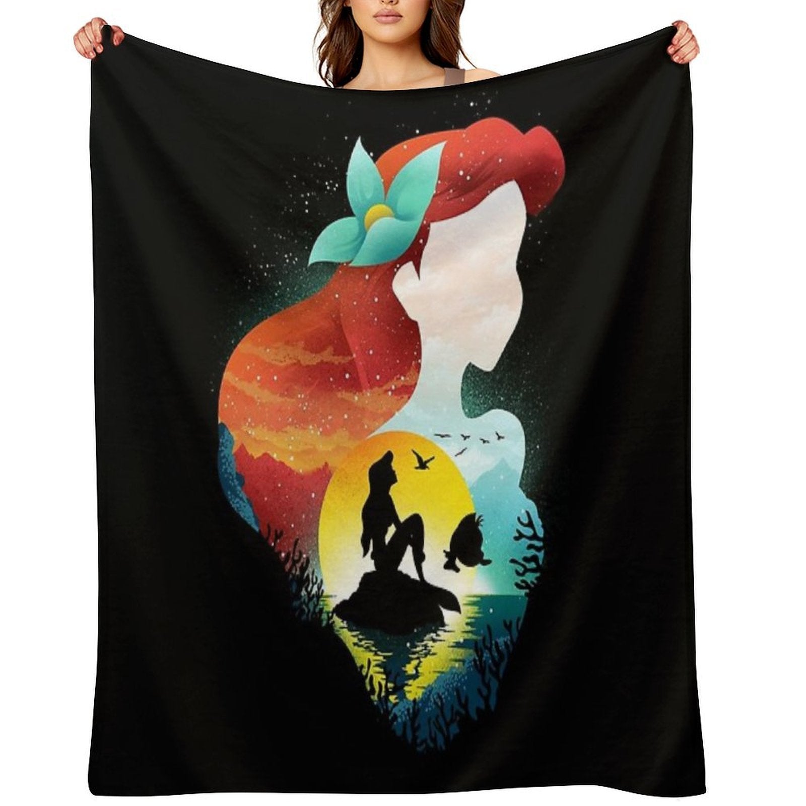 Under The Sea Plush Throw Blanket