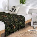 Mystic Botanical Vintage Forest Night Animals Nightgarden Gift-ready Throw Blanket