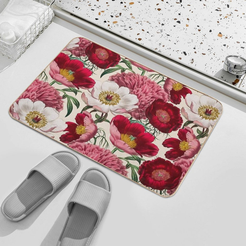 Flower Garden  Absorbent Bath Mat