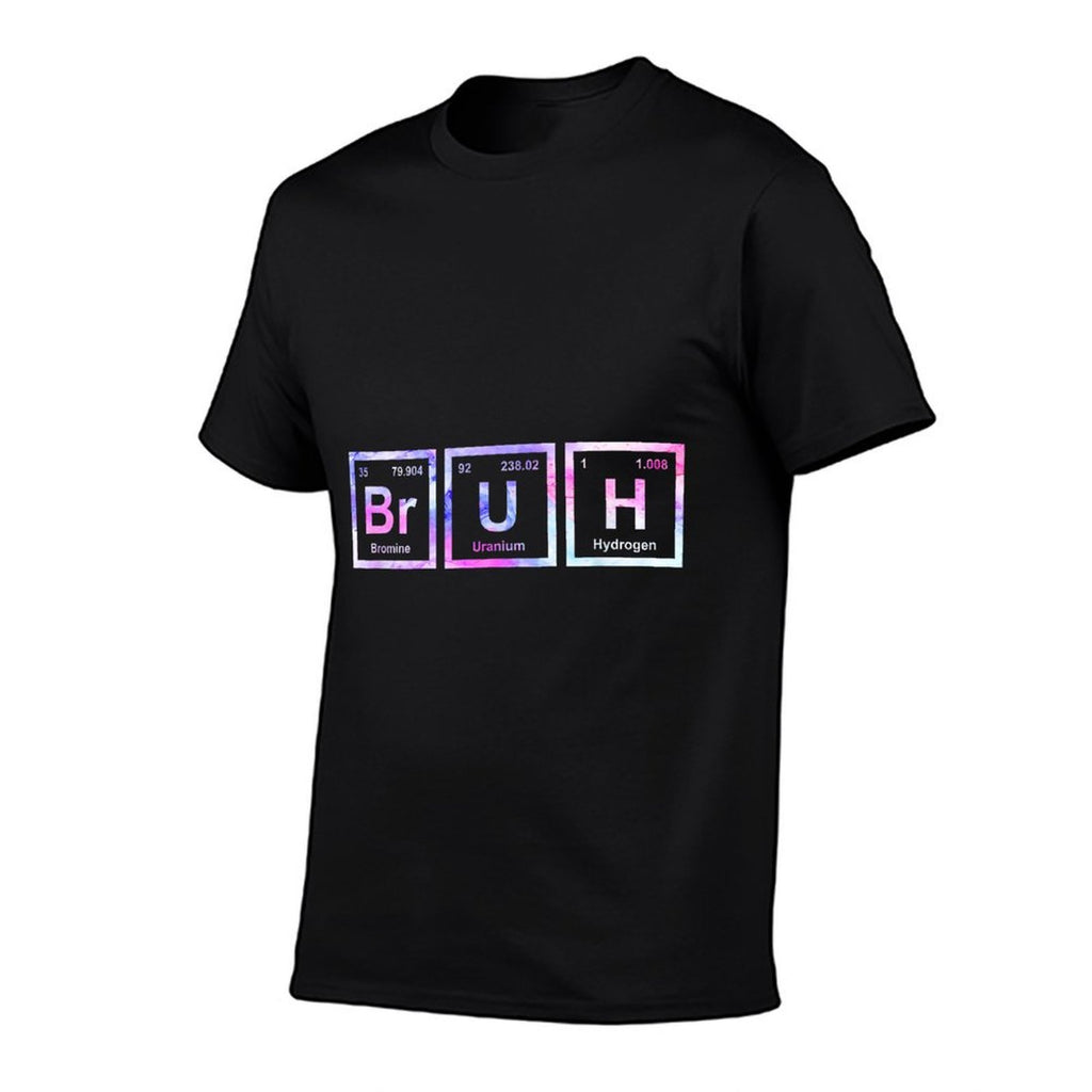 Bruh Funny Science Bruh Periodic Table Elements Meme Joke  Wrinkle-resistant T-Shirt