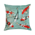 Le Ballet Des Carpes Koi Soft Home Decor Throw Pillow