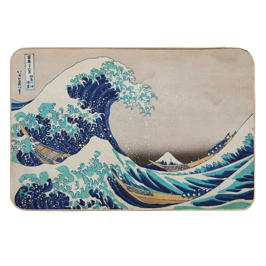 The Great Wave Of Kanagawa  Odorless Bath Mat