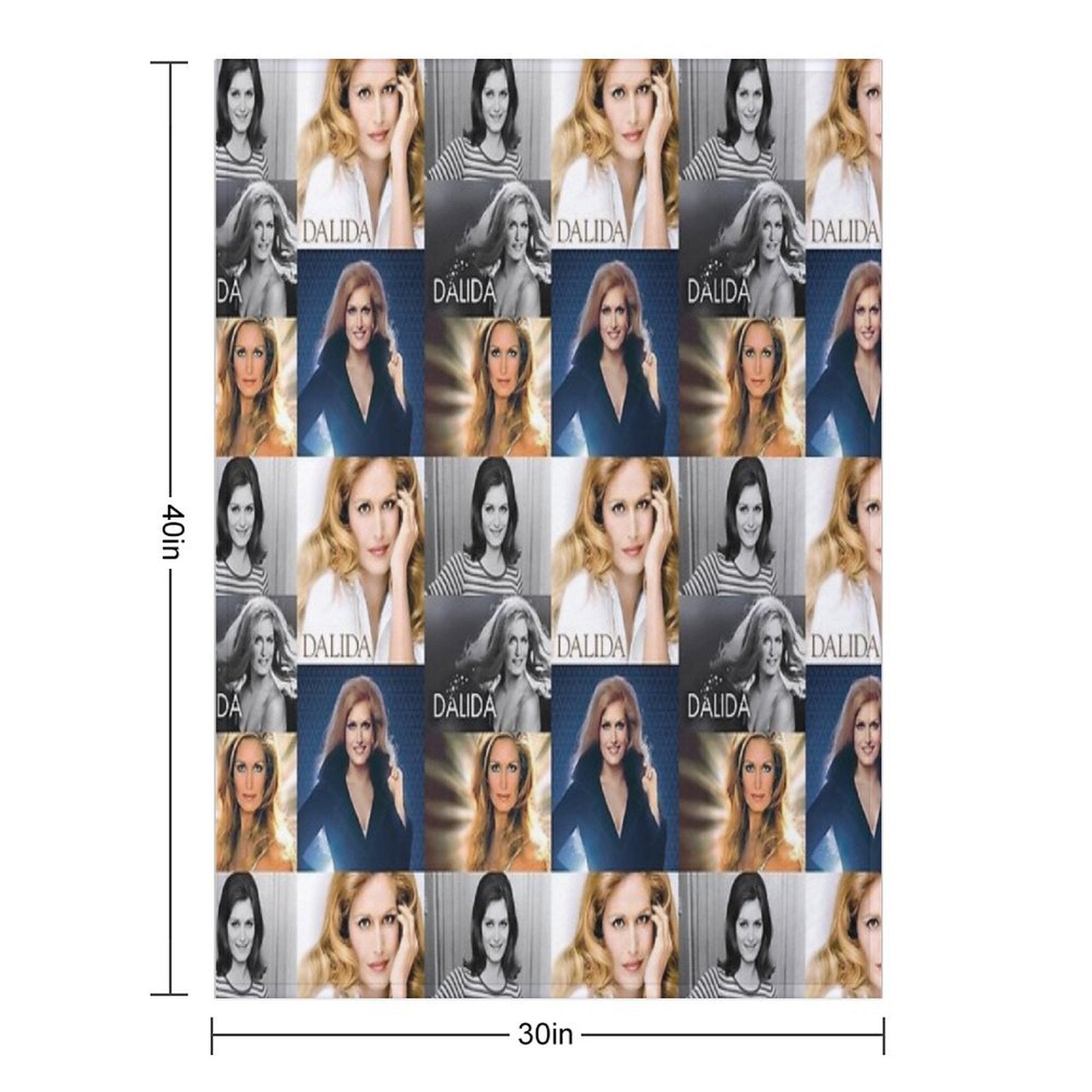 Dalida Collage Multi-functional Throw Blanket