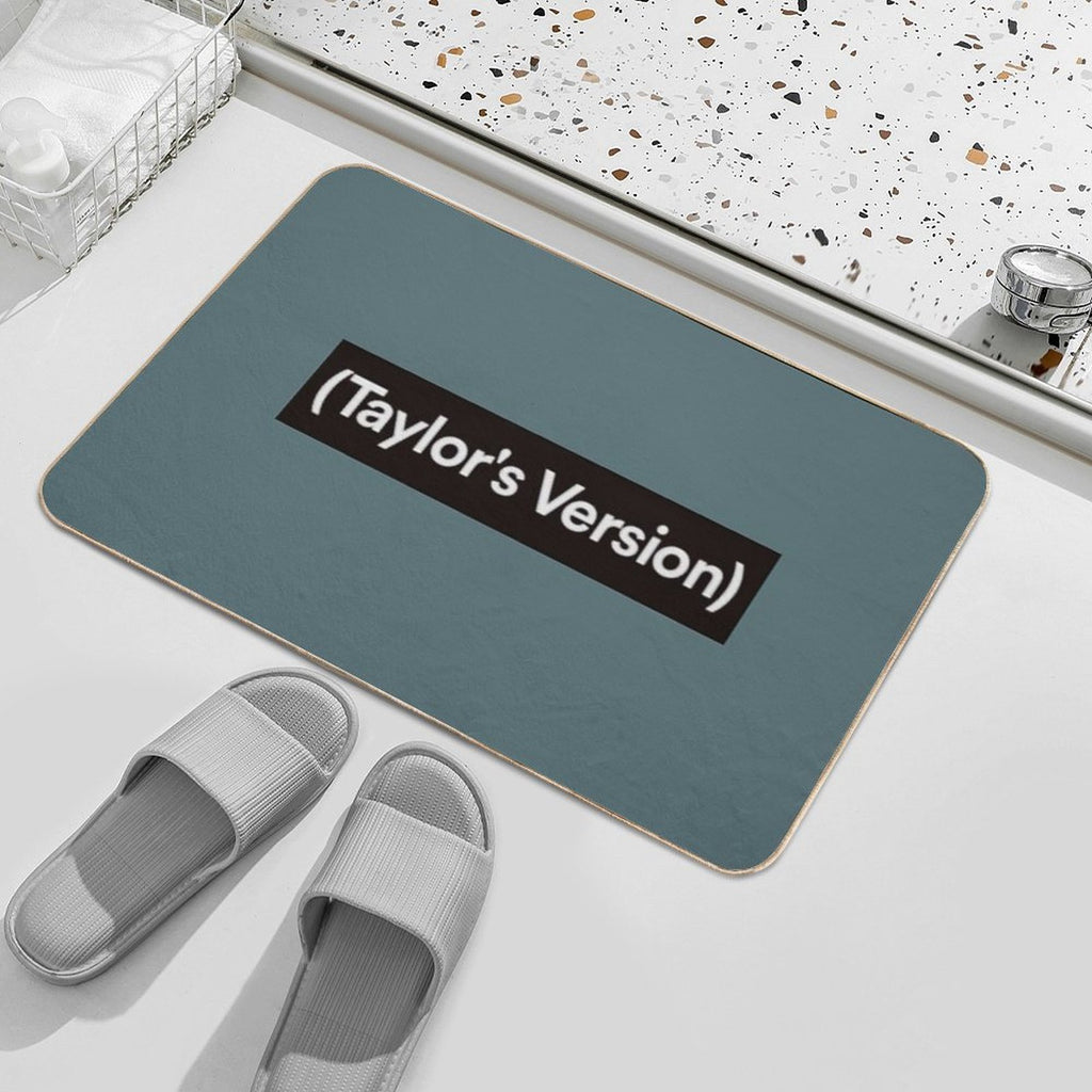 (Brackets)  Red Taylor’s Verson Inspired  Wall Art Home Decor  HECKINFAROUT  Easy Maintenance Bath Mat