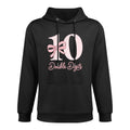10 Double Digits 10th Birthday Girl Coquette 10 Year Old Colorfast Hoodie