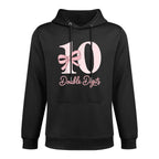 10 Double Digits 10th Birthday Girl Coquette 10 Year Old Colorfast Hoodie