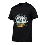 Let The 5th Grade Adventure Begin Funny Back To School  Ribbed Collar T-Shirt