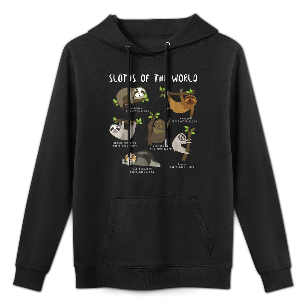 Kids Youth Boys Sloth Animal Design Themed - Types of Sloths Unisex Design Hoodie