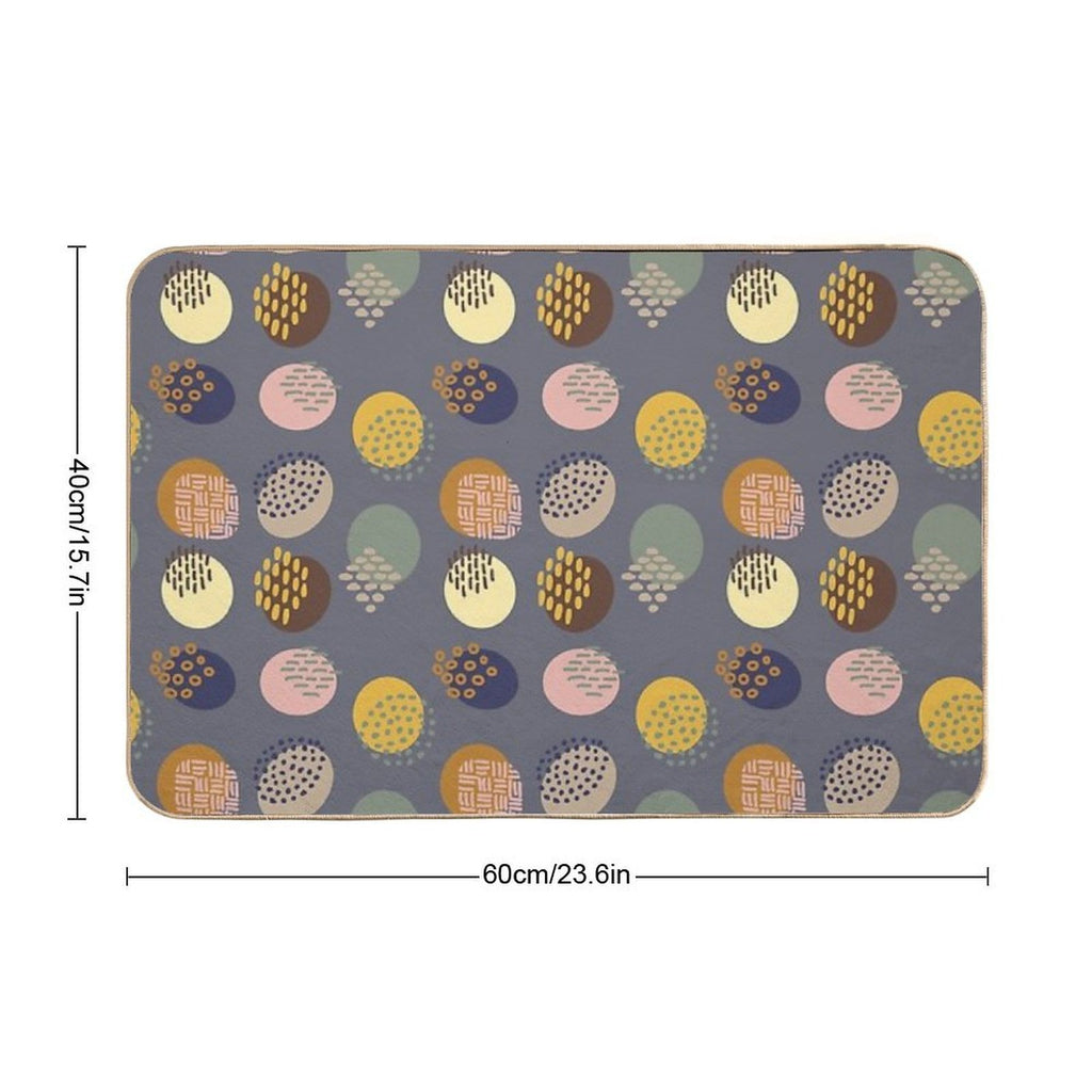 Modern Dot Pattern  Multi-Purpose Bath Mat
