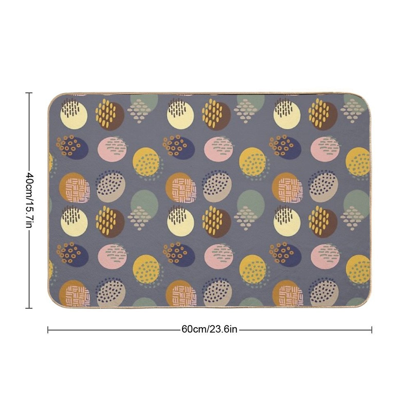 Modern Dot Pattern  Multi-Purpose Bath Mat