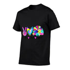 Peace Love Cheer Tie Dye Cheerleading Cheerleader Gift  Slim-fit Cut T-Shirt
