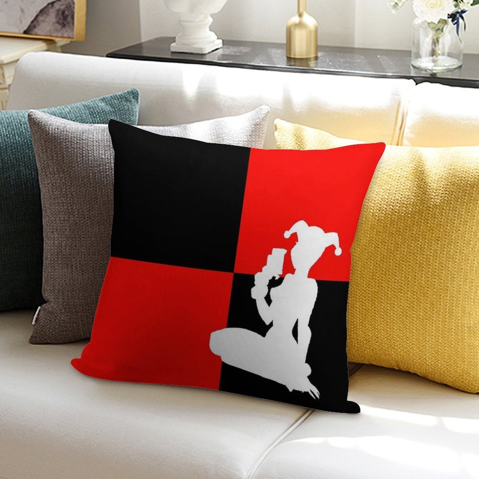 Quinn Pattern 2 Soft Reinforced Edging Throw Pillow