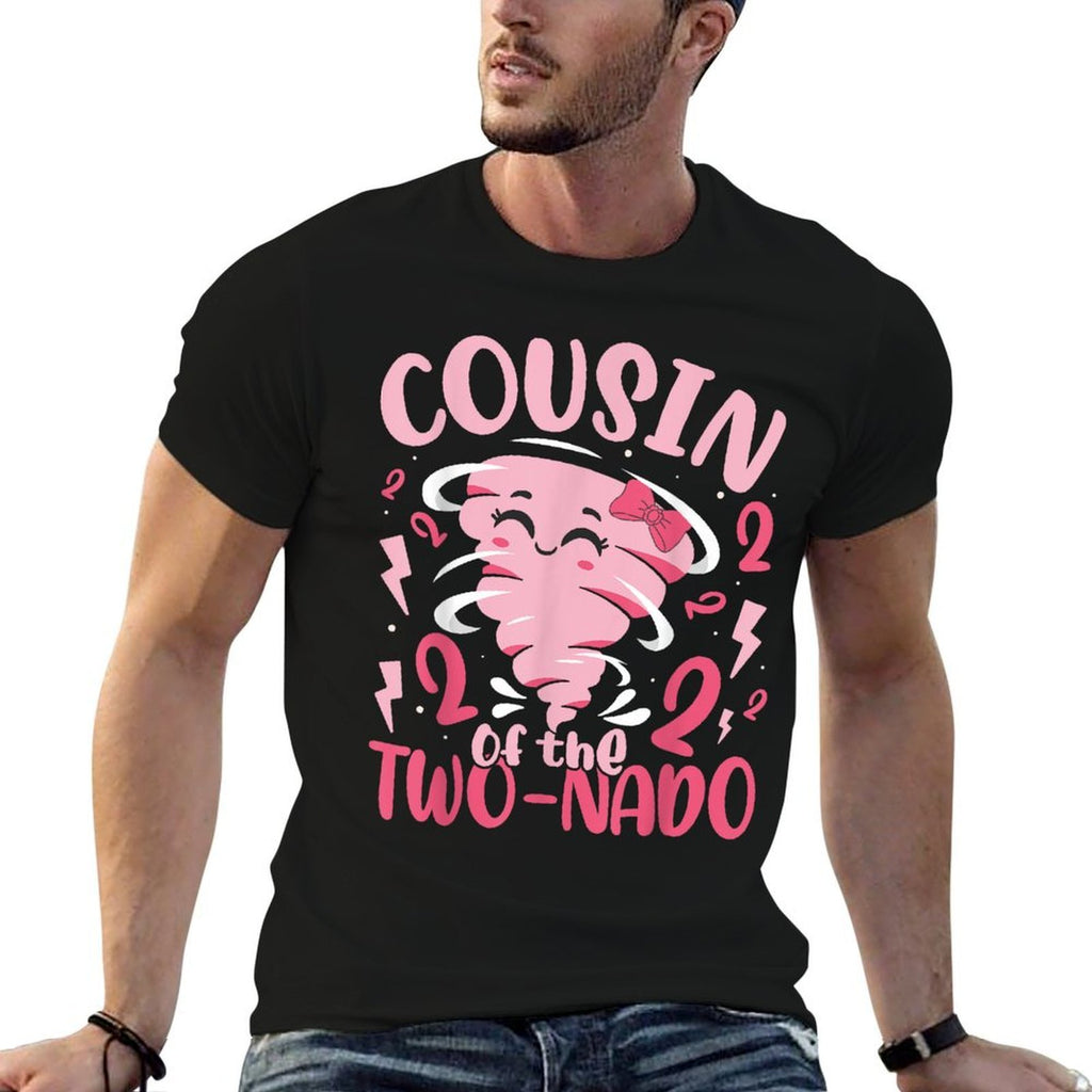 Cousin of The Two-nado Tornado Theme 2nd Birthday Party Kids  Lightweight T-Shirt