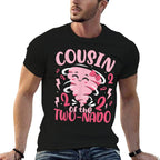 Cousin of The Two-nado Tornado Theme 2nd Birthday Party Kids  Lightweight T-Shirt