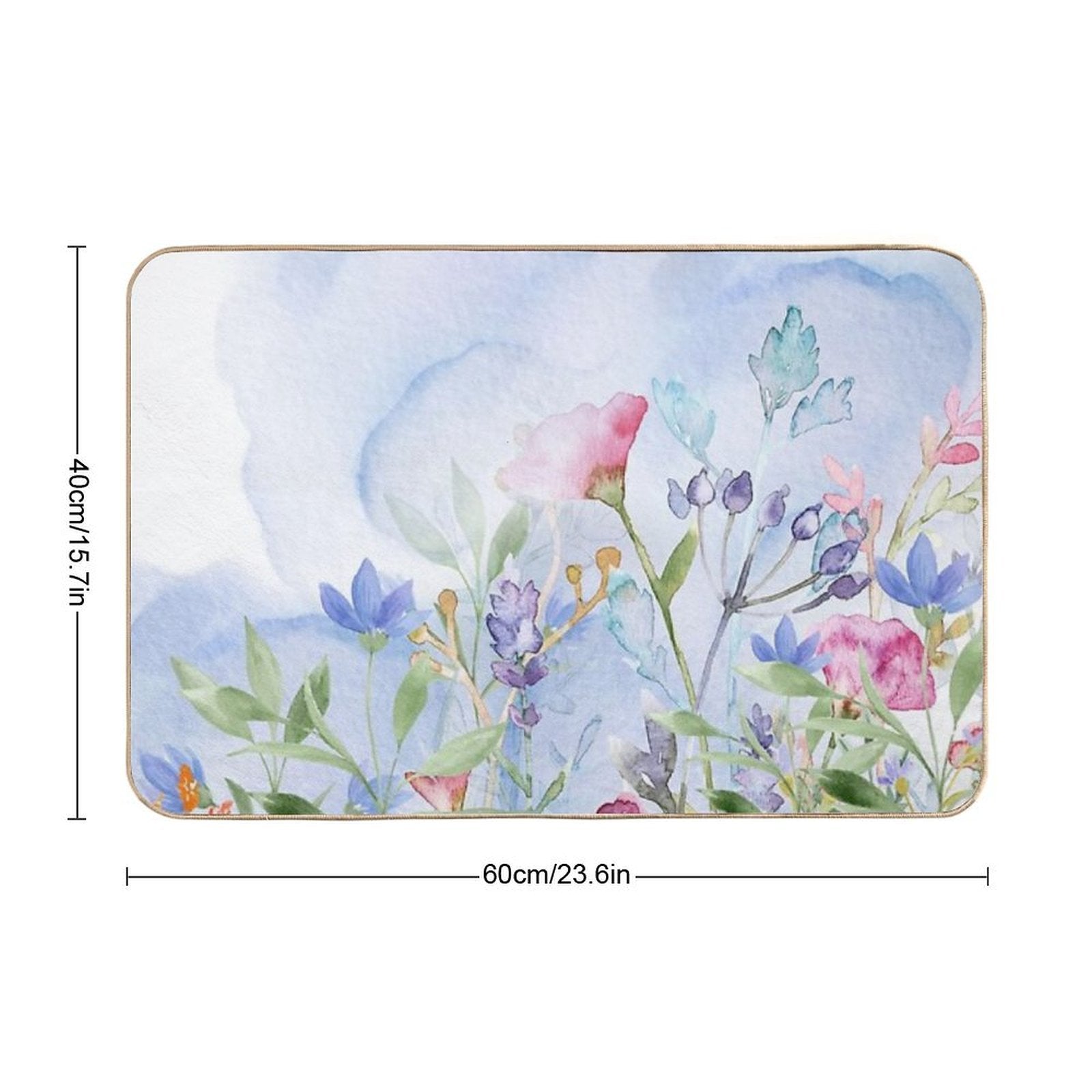 A Beautiful Blooming in The Garden  Repositionable Bath Mat
