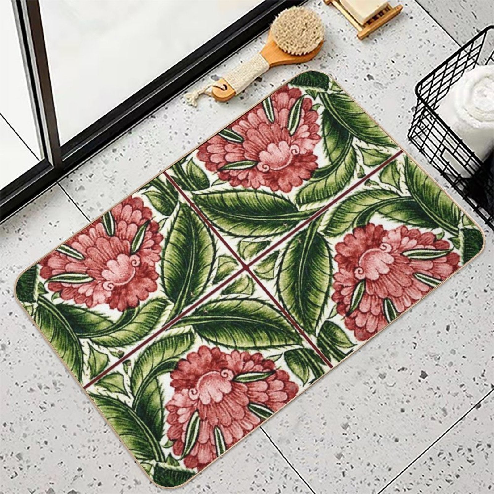 William Morris Company Designs  Fade-Resistant Bath Mat
