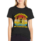 Propagandhi Design Co. How To Clean Everything - Unisex-Adults, Black, Small  Wrinkle-resistant T-Shirt