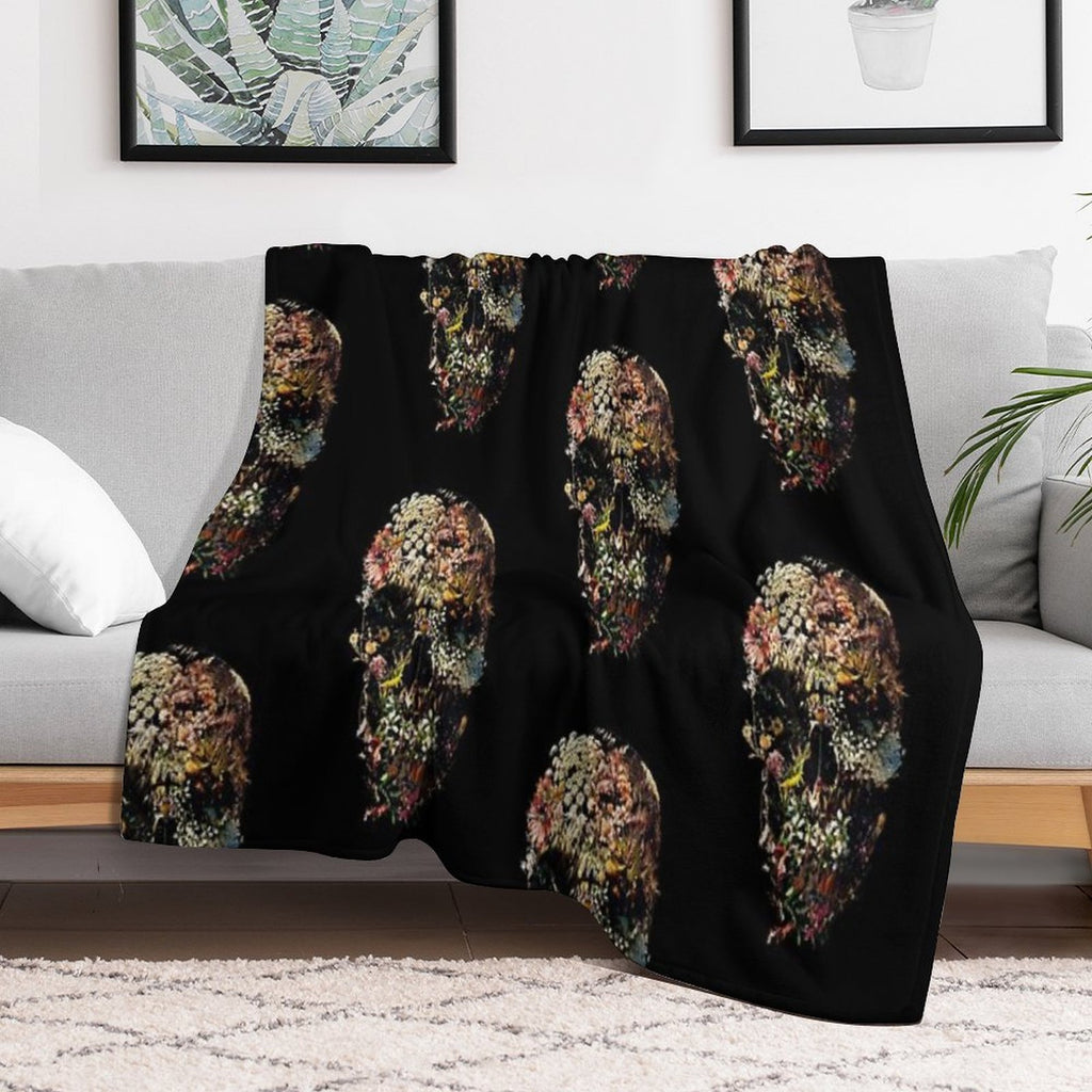 Smyrna Skull Lightweight Throw Blanket