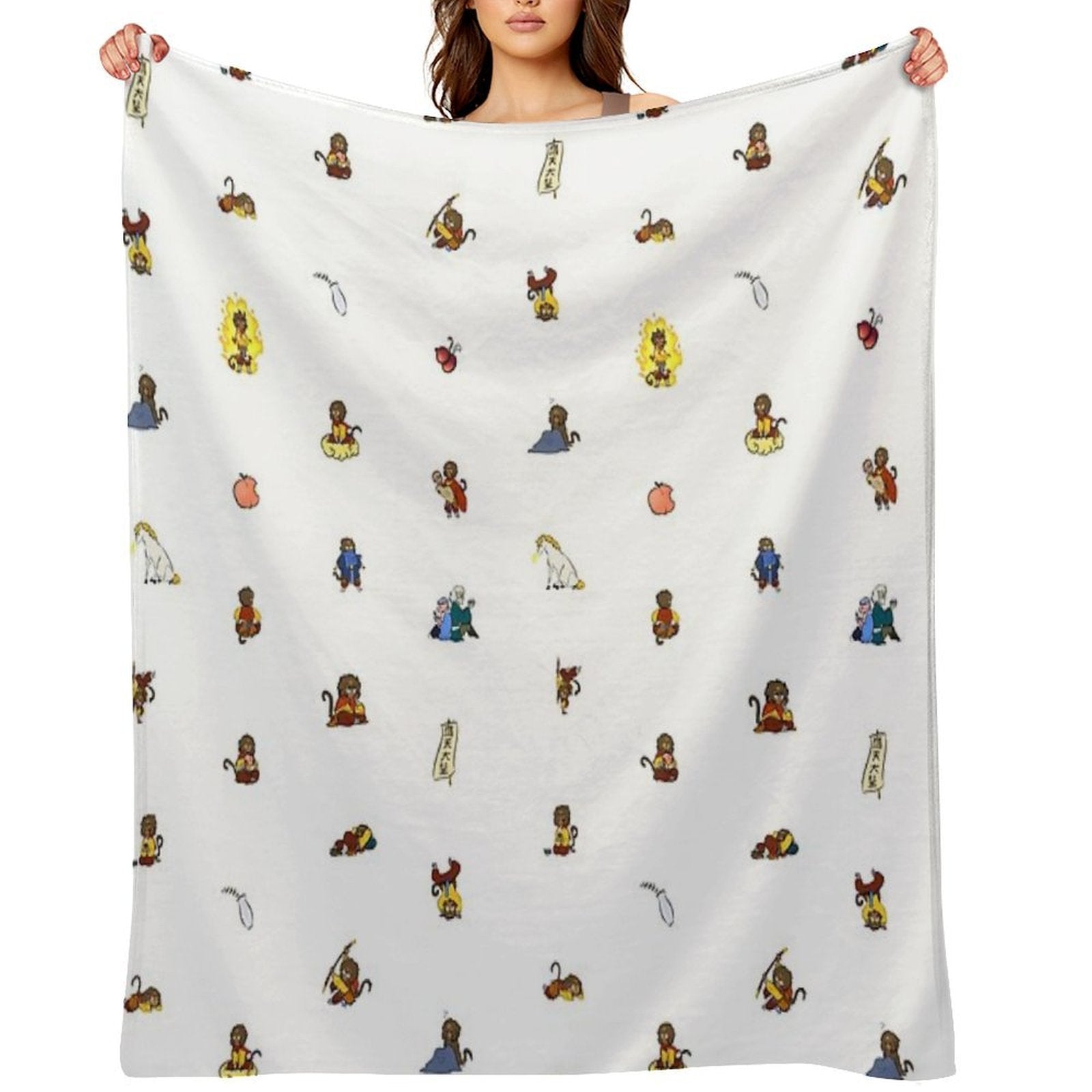 Barrel of Even More Monkeys Eco-conscious Throw Blanket